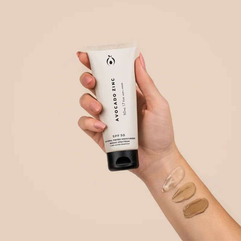 Avocado Zinc SPF 50 Natural Tinted Moisturiser - Image 4