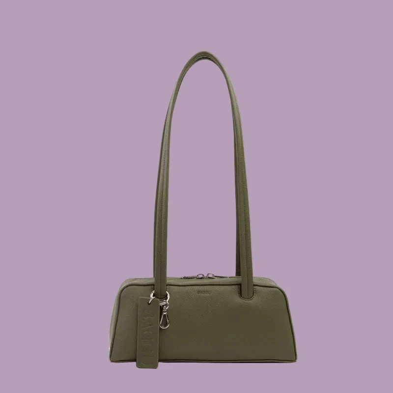 Baggu Leather Small Bowler Bag - Image 4