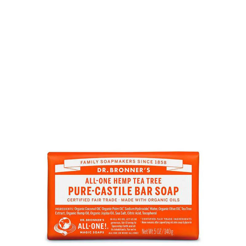 Dr Bronner's Pure-Castile Bar Soap - Tea Tree