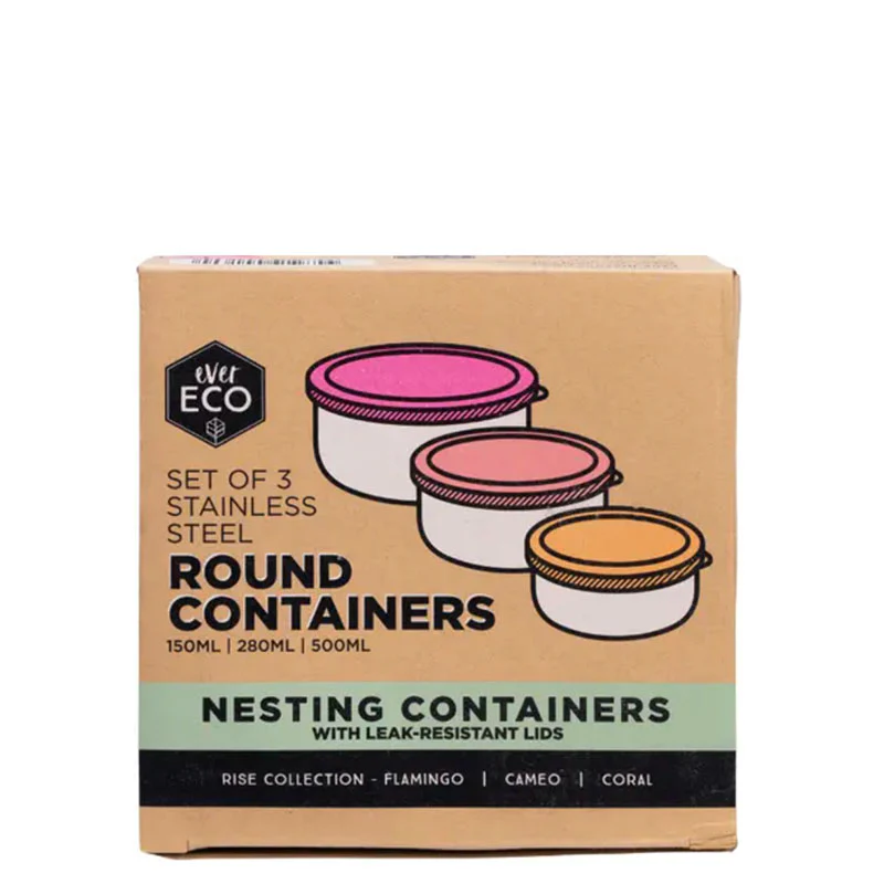 Ever Eco Round Nesting Containers - set of 3 - Image 6