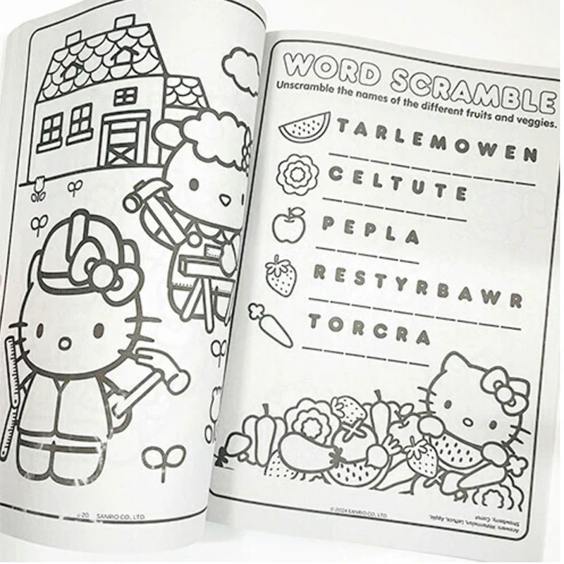 Hello Kitty Jumbo Colouring + Activity Book - Image 4