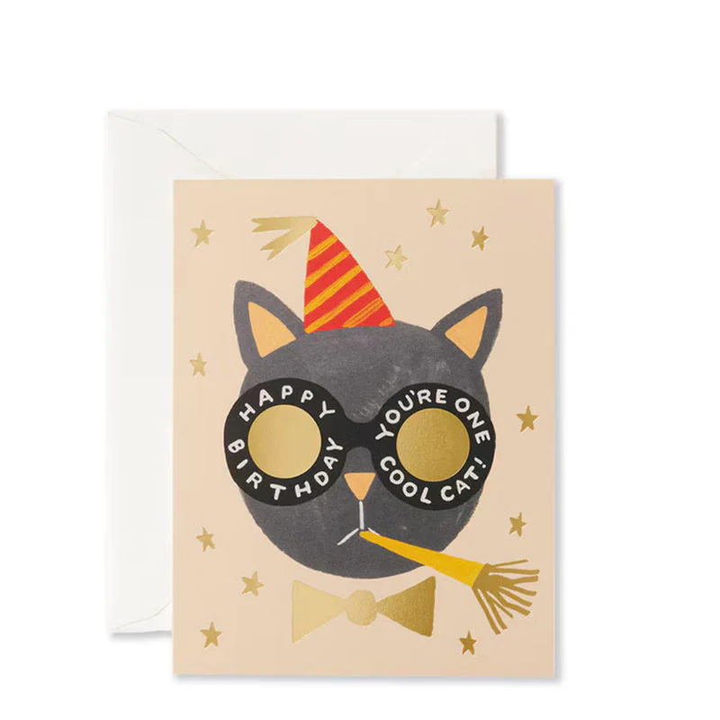 Rifle Paper Co Birthday Cat Card