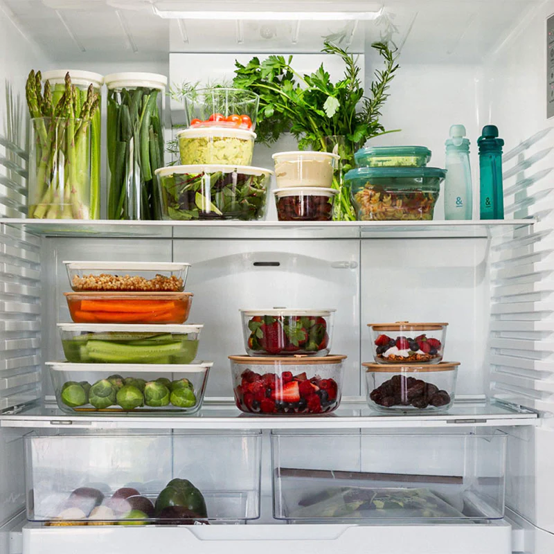 Seed & Sprout Rectangle Glass Food Storage Container Set - 3 pack - Image 3