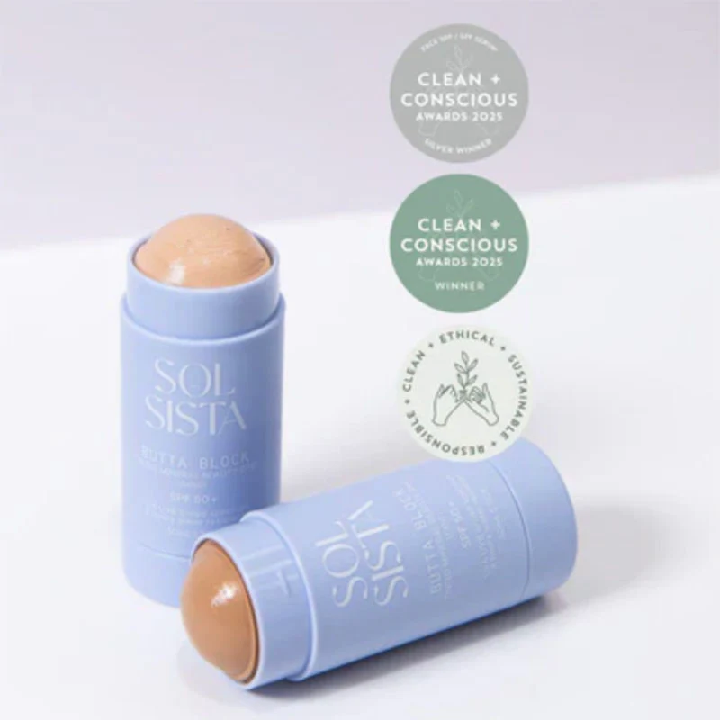 Sol Sista Butta Block Mineral Tinted SPF50+ Sunscreen Balm